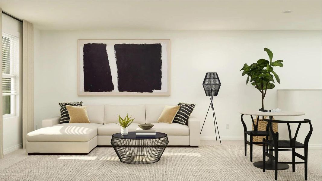 Furnished interior view inside a new home in Brystol at Wylder: The Oaks Collection, Port St. Lucie (Image 9).