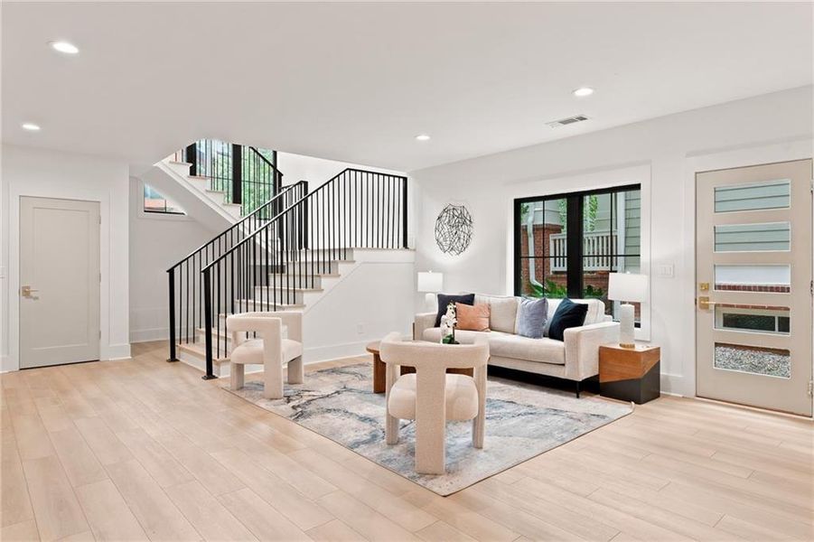 Furnished interior view inside a new home in , Atlanta (Image 43).