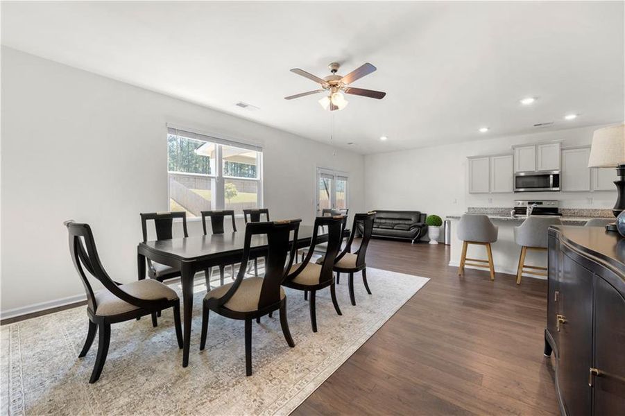 Furnished interior view inside a new home in Summerwind, Dacula (Image 22).