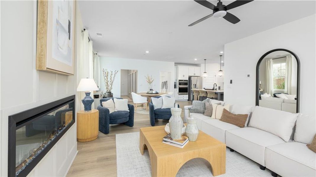 Furnished interior view inside a new home in The Village at Sandy Plains, Marietta (Image 30).