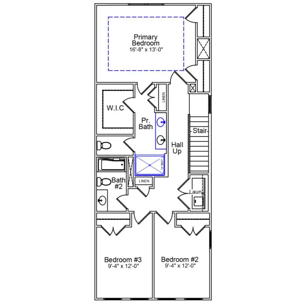 2D floor plan layout of this home in Ryder Park, Charlotte, NC (Image 3).