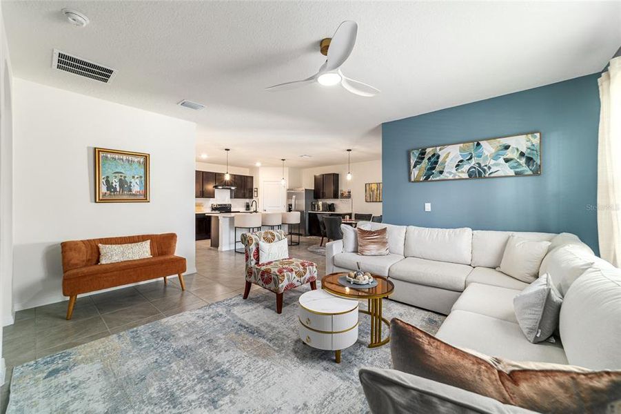 Furnished interior view inside a new home in Lake Diamond, Ocala (Image 13).