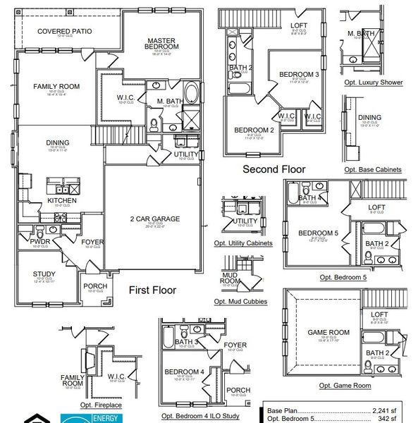 2D floor plan layout for the Coleman II by Megatel Homes in Braddock Place, Wylie, TX (Image 2). 2D floor plan layout for the Coleman II by Megatel Homes in Braddock Place, Wylie, TX (Image 2).