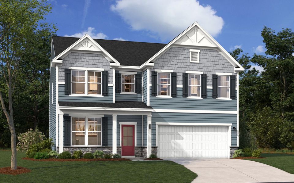 Representative exterior photo of a completed home built from the The Kershaw by Stanley Martin Homes in Southbridge, Sumter, SC (Image 18).