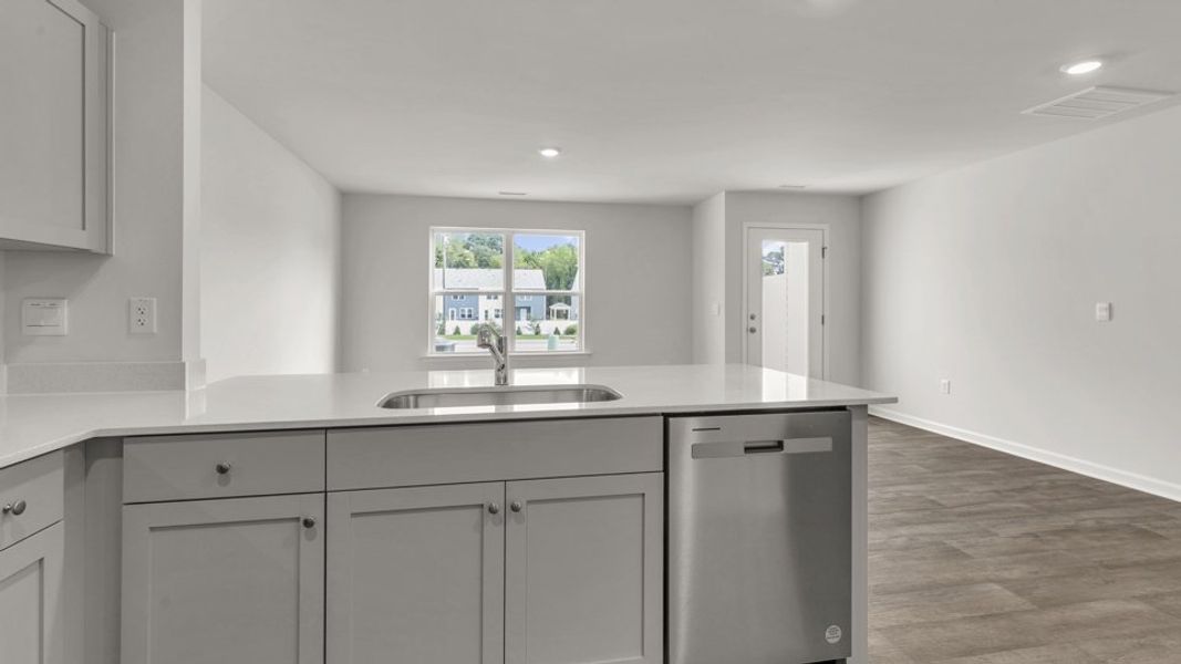 Furnished interior view inside a new home in The Townes at Wilson's Ridge, Smithfield (Image 7).