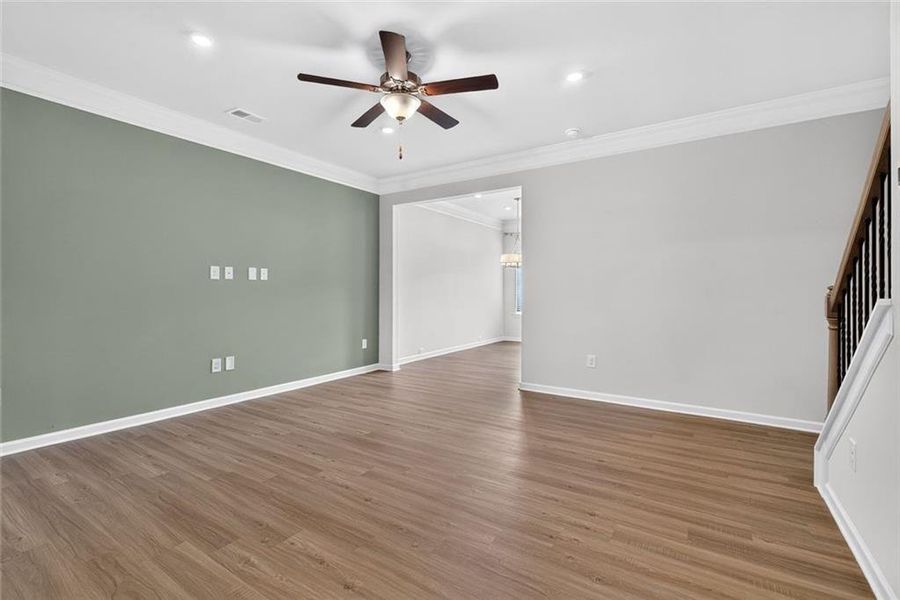 Spacious, unfurnished interior of a new home in Fuller Station, Loganville (Image 37).