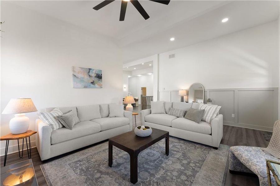 Furnished interior view inside a new home in , Gainesville (Image 8).