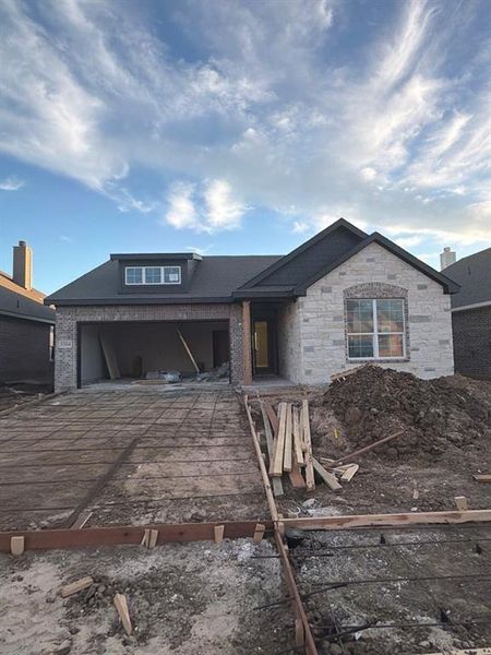 In-progress construction of a new home in Liberty Pointe, Gainesville, TX (Image 3).