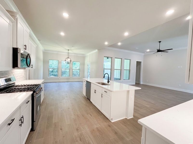 Furnished interior view inside a new home in Iron Rock, Cantonment (Image 4).