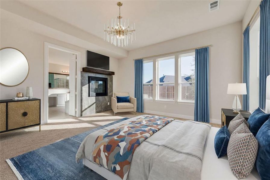 Furnished interior view inside a new home in Somercrest, Midlothian (Image 13).