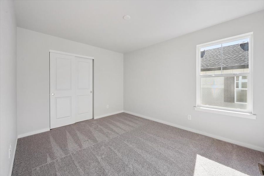 A room with white doors. A room with white doors.