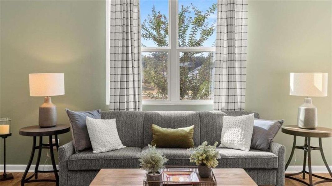 Furnished interior view inside a new home in Poplar Preserve, Newnan (Image 22).