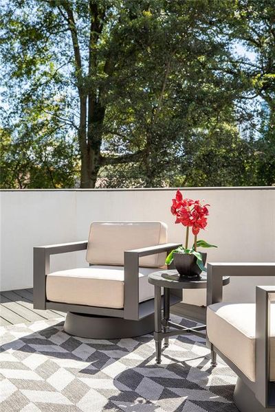 Exterior details and patio area of a home in , Atlanta (Image 4).