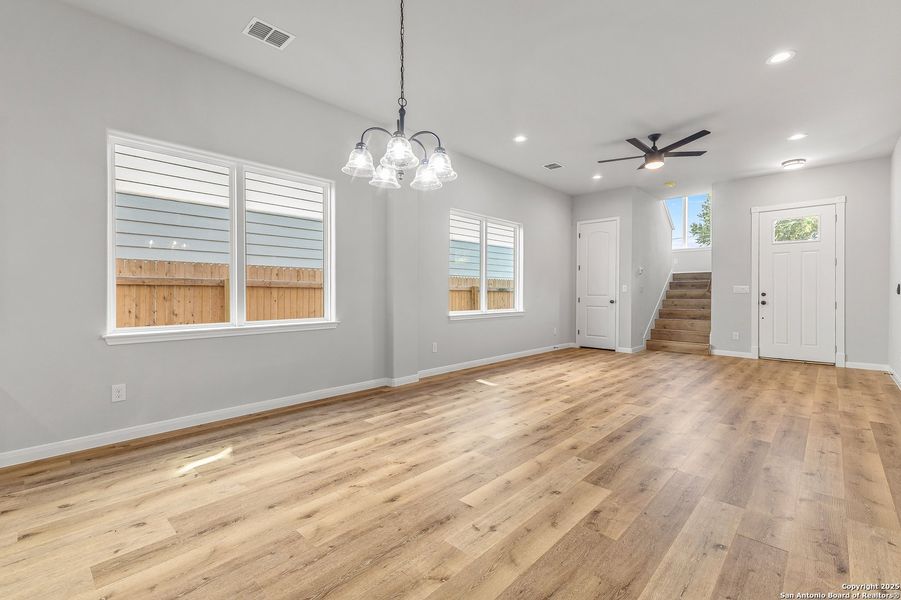 Spacious, unfurnished interior of a new home in , San Antonio (Image 18). Spacious, unfurnished interior of a new home in , San Antonio (Image 18).