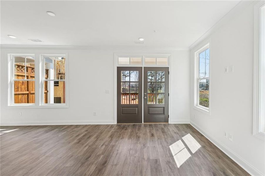 Spacious, unfurnished interior of a new home in Market Square at Sawnee Village, Cumming (Image 35).