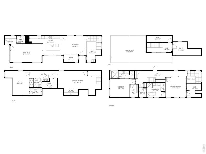 2D floor plan layout of this home in , Denver, CO (Image 5).