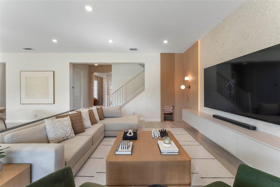 Furnished interior view inside a new home in Arden: The Waterford Collection, Loxahatchee (Image 11).