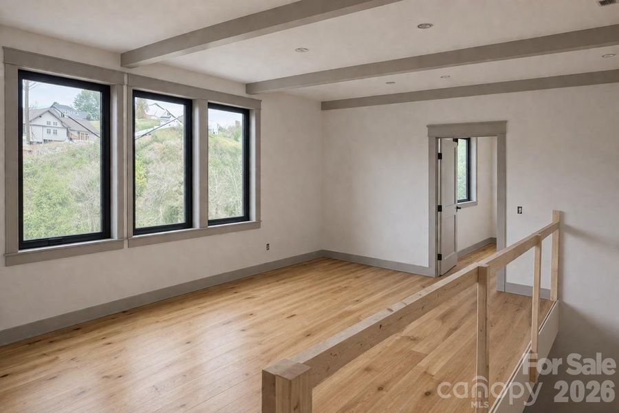 Large second story loft area