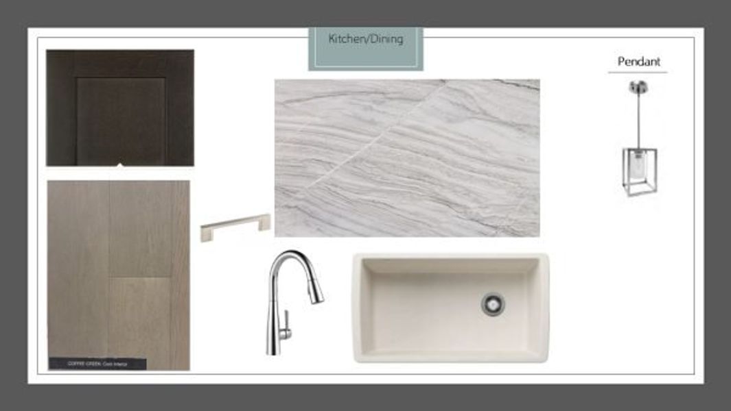 Sample of building materials used in homes in Rio Vista at Kelly Ranch, Aledo (Image 24).
