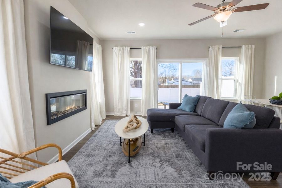 Furnished interior view inside a new home in , Charlotte (Image 11).