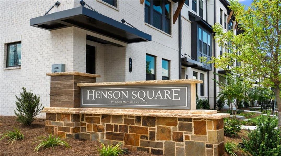 Front exterior of a new home in Henson Square, Lawrenceville, GA, highlighting curb appeal (Image 1). Front exterior of a new home in Henson Square, Lawrenceville, GA, highlighting curb appeal (Image 1).