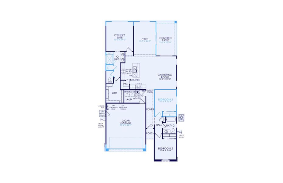 2D floor plan layout of this home in Regent Hills - Meadow Series, Buckeye, AZ (Image 5). 2D floor plan layout of this home in Regent Hills - Meadow Series, Buckeye, AZ (Image 5).