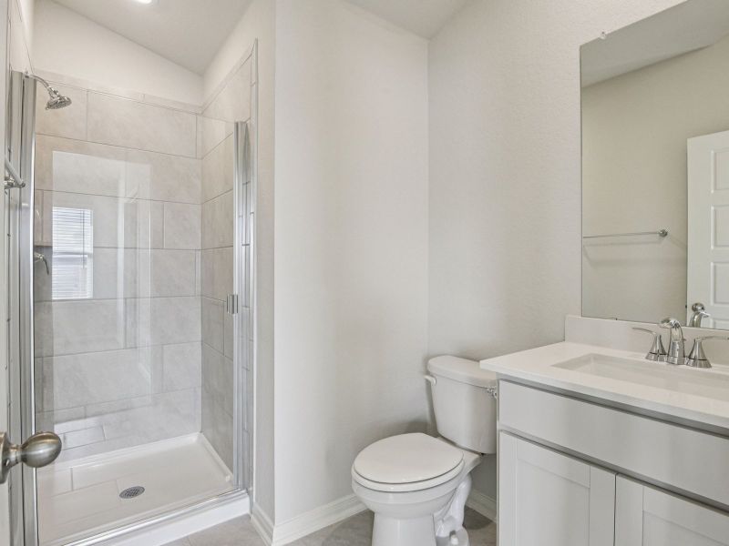 Furnished interior view inside a new home in Remington Ranch, San Antonio (Image 12).