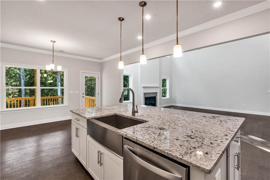 Furnished interior view inside a new home in Palmer Falls, Douglasville (Image 9).