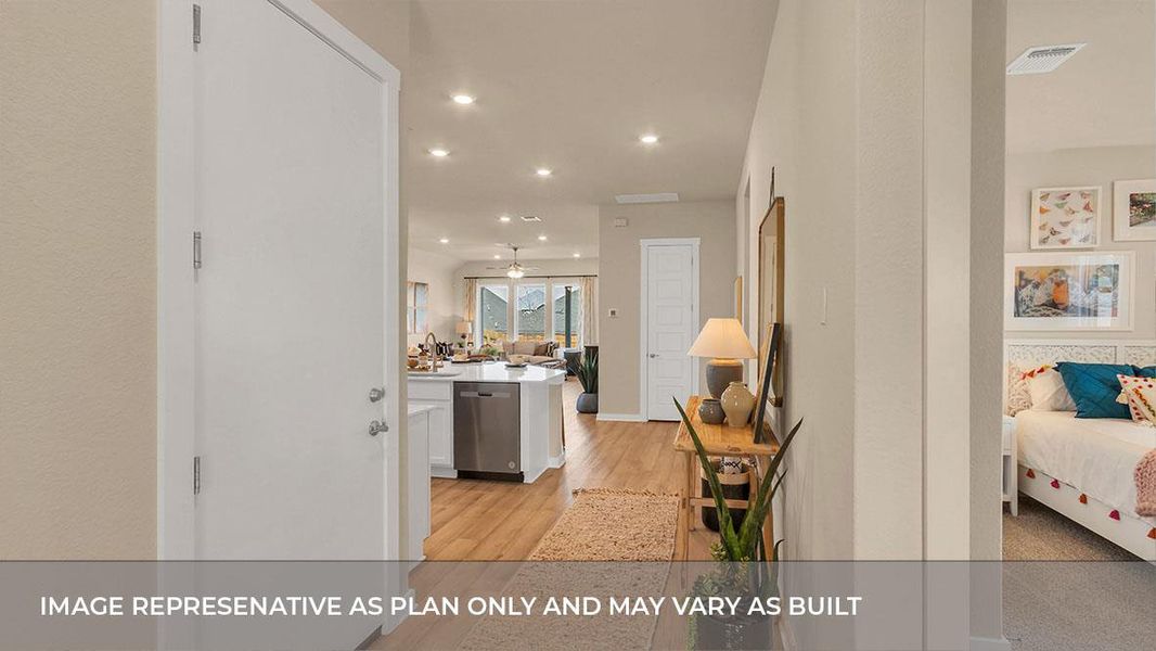 Furnished interior view inside a new home in Rosenbusch Ranch, Leander (Image 3).