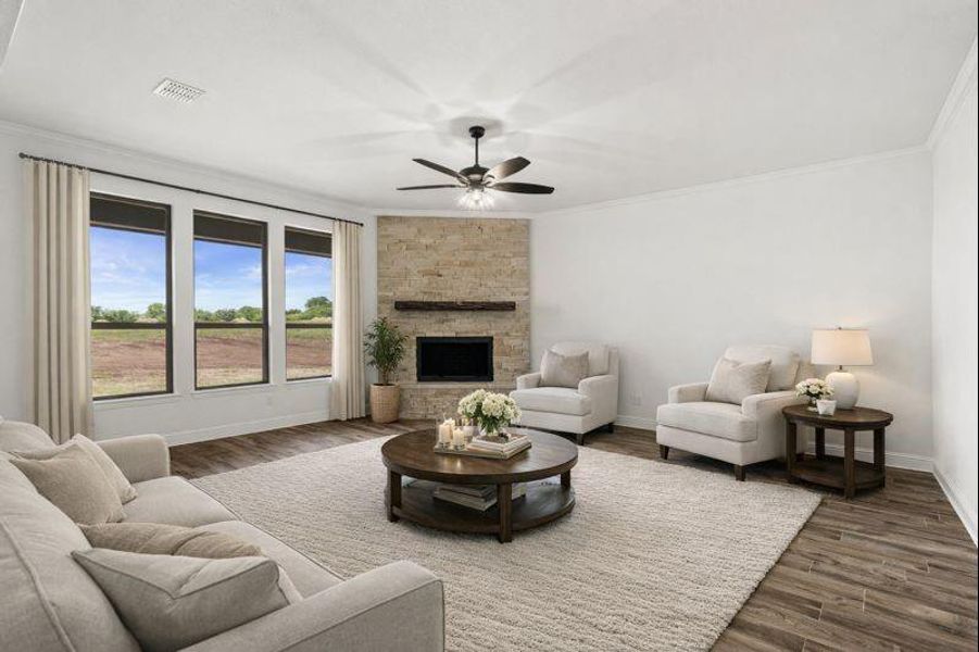 Furnished interior view inside a new home in , Waxahachie (Image 13).