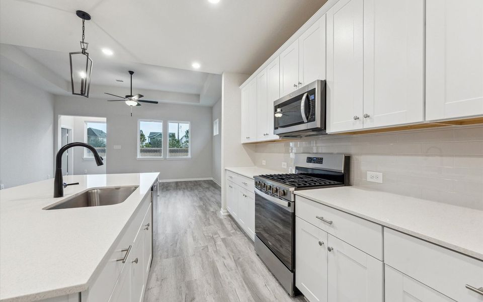 Furnished interior view inside a new home in Elyson, Katy (Image 7).