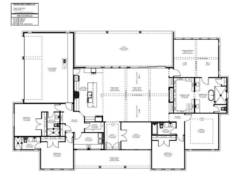 2D floor plan layout of this home in Bella Crossing, Fort Worth, TX (Image 2). 2D floor plan layout of this home in Bella Crossing, Fort Worth, TX (Image 2).