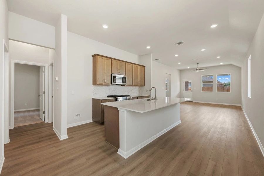 Furnished interior view inside a new home in La Cima, San Marcos (Image 8).