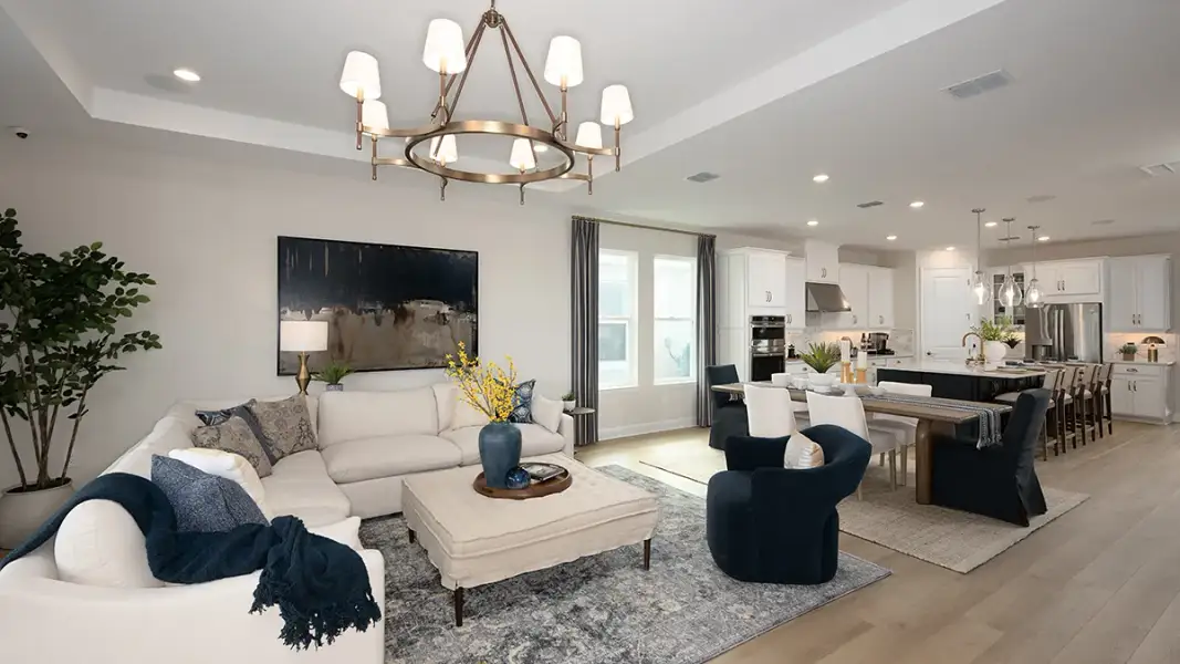 Representative furnished interior of a home built from the Montauk by Taylor Morrison in Azure at Solaeris, Port St. Lucie (Image 11).