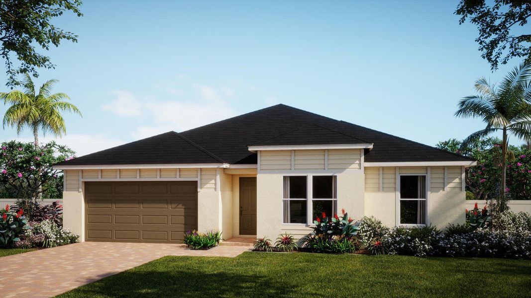 West Indies 2 Elevation | Evergreen | New Homes in Florida | Landsea Homes