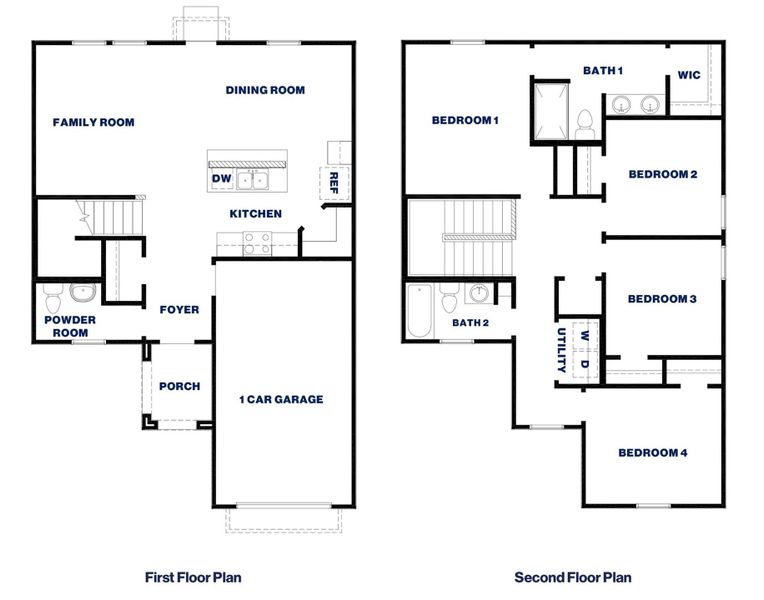 2D floor plan layout of this home in McCrorey Trails, Conroe, TX (Image 2). 2D floor plan layout of this home in McCrorey Trails, Conroe, TX (Image 2).