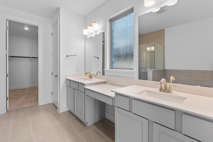 Primary Bath retreat with dual vanities