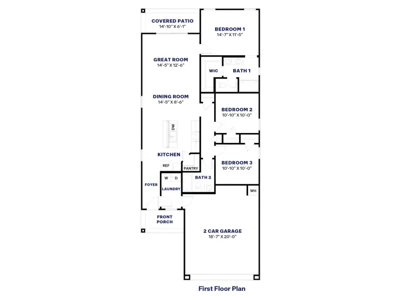 2D floor plan layout of this home in Heartland Ranch, Coolidge, AZ (Image 4). 2D floor plan layout of this home in Heartland Ranch, Coolidge, AZ (Image 4).
