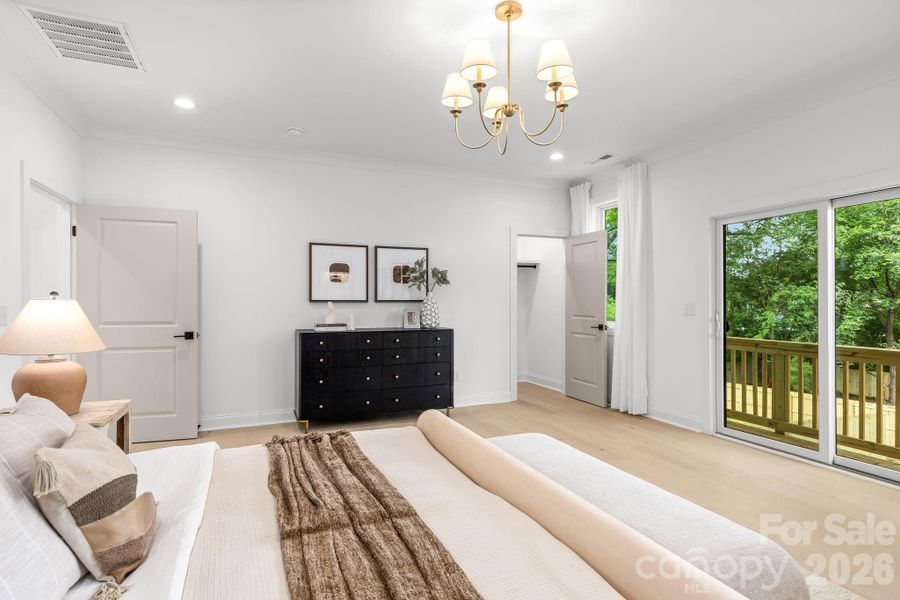Furnished interior view inside a new home in , Charlotte (Image 19).
