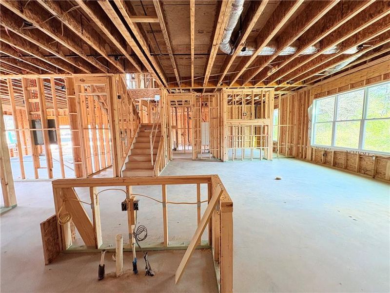 In-progress construction of a new home in Oak Valley Estates, Marietta, GA (Image 63).