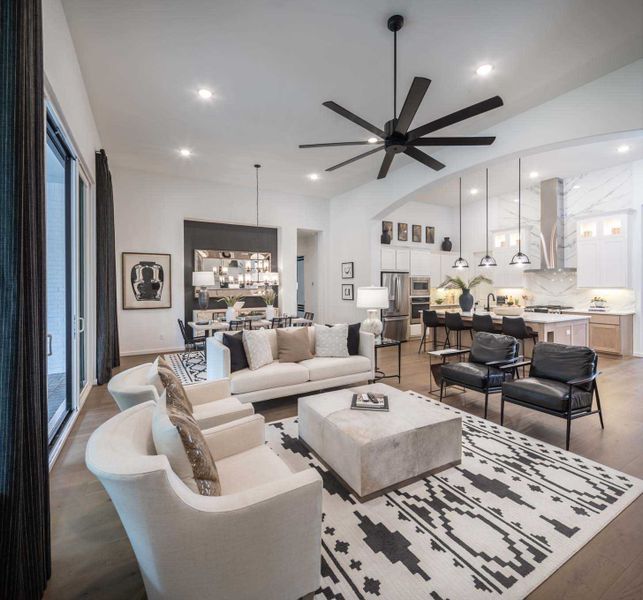 Representative Family Room - some options shown