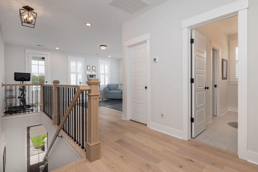 Furnished interior view inside a new home in The Settlement at Ashley Hall, Charleston (Image 18). Furnished interior view inside a new home in The Settlement at Ashley Hall, Charleston (Image 18).