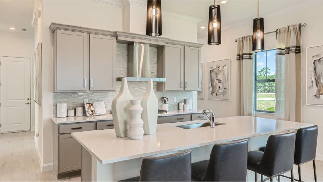 Furnished interior view inside a new home in Tesoro Club, Port St. Lucie (Image 5).