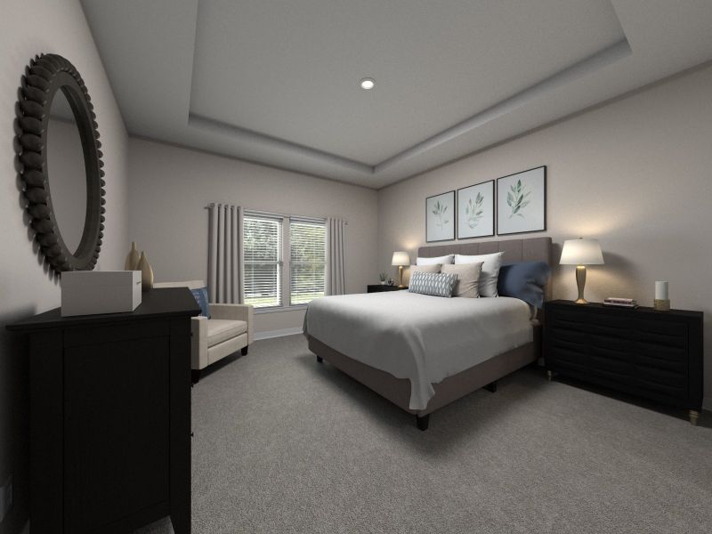 The primary suite offers a private retreat.