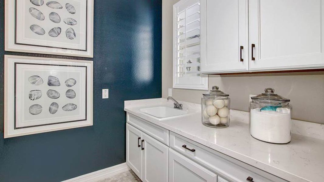 Representative furnished interior of a home built from the Appaloosa by Taylor Morrison in Victory at Verrado Venture II Collection 55+, Buckeye (Image 31).