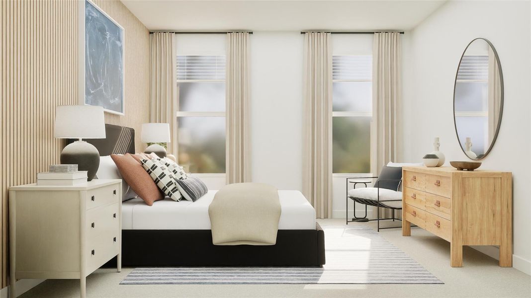 Furnished interior view inside a new home in Elm Creek: Coastline Collection, Elgin (Image 23).