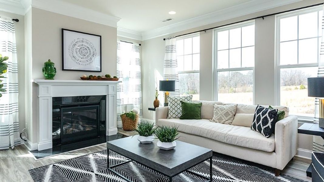 Furnished interior view inside a new home in Station Pointe, Angier (Image 13). Furnished interior view inside a new home in Station Pointe, Angier (Image 13).