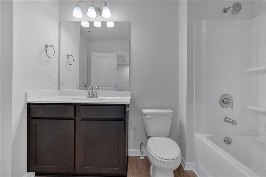 Furnished interior view inside a new home in Village Green, Adairsville (Image 5). Furnished interior view inside a new home in Village Green, Adairsville (Image 5).