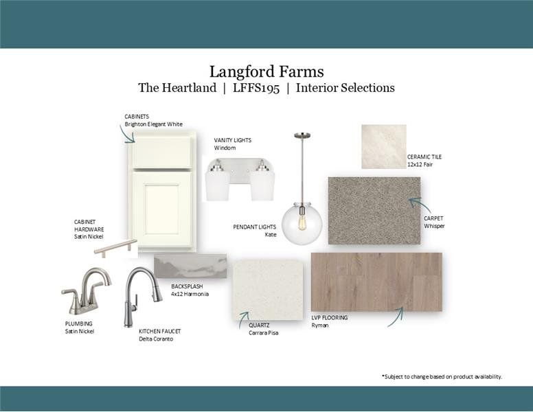 Sample of building materials used in homes in Langford Farms, Gallatin (Image 32). Sample of building materials used in homes in Langford Farms, Gallatin (Image 32).