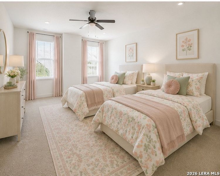 Furnished interior view inside a new home in Brookmill: Classic Collection, San Antonio (Image 17).